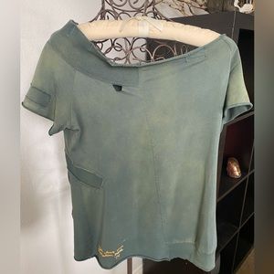 Vintage Diesel off shoulder Tee. Medium.